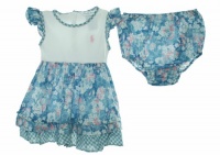 Ralph Lauren 2 Piece Dress Set Blue 3 Months