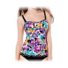 Profile by Gottex Pixel Tankini D-Cup Bathing Suit Top 38d