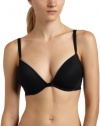 On Gossamer Women's Lavish Lace Front Close Bra,Black,32D