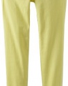 Pinc Premium Girls 7-16 Zip Crop Skinny, Lemonade, 14