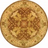 Area Rug 6x6 Round Traditional Brown Color - Safavieh Anatolia Rug from RugPal