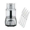 Cuisinart DLC-2009CHB Prep Plus Food Processor + Cuisinart 4 Piece Advantage Stainless Steel Steak Knife Set