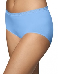 Bali Comfort Revolution Seamless Lace Brief, 7-Blissful Blue