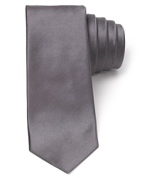 Solidify your look with a satiny silk tie from Theory, furnished with a slimmer width for modern appeal.