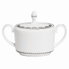 Vera Wang introduces Flirt fine bone china dinnerware. This platinum banded pattern features a modern scallop lace motif and a contemporary take on traditional lace work. Decoration on the inner verge of the accent plate, bread and butter and tea saucer adds a flirtatious touch of whimsy.