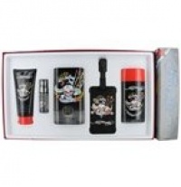 ED HARDY BORN WILD by Christian Audigier Cologne for Men (EDT SPRAY 3.4 OZ & DEODORANT STICK ALCOHOL