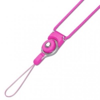 Reiko STRAP-LCHPK Fashionable Universal Neck Strap Lanyard for Mobile Phones- 1 Pack - Retail Packaging - Hot Pink