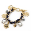 Nautical Anchor Charm Bracelet