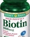 Nature's Bounty Biotin 1000mcg, 100 Tablets (Pack of 3)