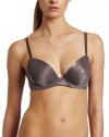 Calvin Klein Women's Seductive Comfort Etched Animal Contour Bra, Mocha, 36D