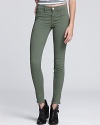 Get on-trend style in J Brand's weekend-perfect twill skinny jeans, rendered in a lush hue.