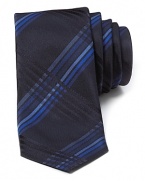 HUGO Skinny Plaid Tie