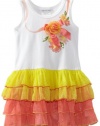 Bonnie Jean Girls 2-6X and Screen Print Tutu Dress, Multi, 3T