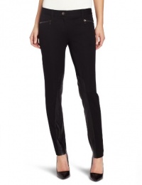 Jones New York Women's Petite Skinny Trouser with Leather