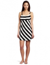 Josie by Natori Sleepwear Women's Indo-stripe 33 Inch Chemise