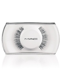 Natural-style length, wispy. Black. M.A.C Lashes are handmade to exact specifications. Each pattern and design is perfectly shaped and arranged to give a striking effect, whether the look is natural or dramatic. Available in a variety of shapes and densities. If properly cared for, lashes can be reshaped or adorned if desired.