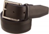 Nautica Men's Domed Feather Edge Dress Belt, Black, 36