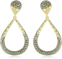 Judith Jack Gold Sea Gold-Plated Sterling Sillver Marcasite Pave Tear Drop Earrings