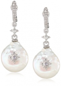 Judith Ripka Aspen Aspen Coin Pearl Drop Earrings