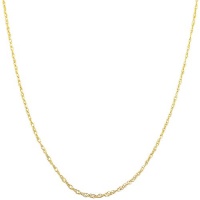 14 Karat Yellow Gold 0.7-mm Loose Rope Chain (18 Inch)