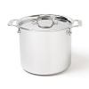 An essential for every kitchen, All-Clad's stockpot features high sides that slow the evaporation of liquids. The wide bottom allows you to first sauté before the addition of liquids for delicious soups and stews.