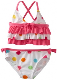 ABSORBA Baby-Girls Infant Multi Dot Swimsuit Two Piece