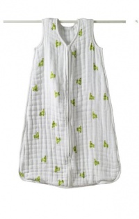 aden + anais Cozy Slumber Muslin Four Layer Sleeping Bag, Mod About Baby - Frog, Medium