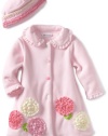 Bonnie Jean Girls 2-6X Fleece Bonaz Trim Coat Set