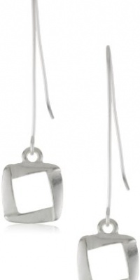 Kenneth Cole New York Silver-Tone Square Linear Earrings