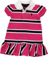 Ralph Lauren Short-sleeved Rugby Dress 9 Month Girl Pink