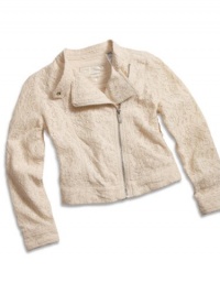 GUESS Kids Girls Big Girl Lace Jacket, TAN (10/12)