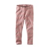 Tea Collection Girls Skinny Stripe Leggings, Pink Lemonade, 7