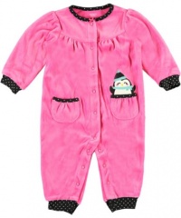 Carter's Infant Long Sleeve One Piece Velour Coverall