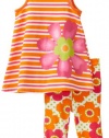 Kids Headquarters Baby-girls Infant Generic 2 Piece Capri Set, Orange, 24 Months