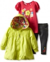 Kids Headquarters Baby-Girls Infant Jacket With Tee, Lime Green, 24 Months