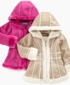 A cozy look that is perfect for bundling her up in, this Hawke & Co. coat is a chic style for your little one.