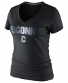 Female Jocks Rule! Display your pride wearing this tee showcasing Connecticut Huskies by Nike.