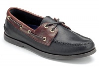 Sperry Top-Sider Men's Authentic Original 2 Eye Boat Shoe,Black/Amaretto,11 M