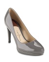 Combining serious style and comfort, these Cole Haan platform pumps shine, workday or weeknight.