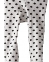 Hartstrings Baby-Girls Newborn Maryjane Polka Dot Tight, Black Dot, S Months