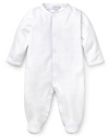 Crafted in the softest cotton fabric, Kissy Kissy's polka dot footie provides the coziest comfort for your newborn.