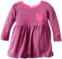 Splendid Littles Baby-Girls Newborn Naples Stripe Bubble Dress, Dragonfruit, 3-6