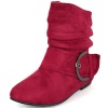 Top Moda Pad-51 Red Ankle Height Booties, Size: 7.5 (M) US [Apparel]