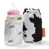 Warm your baby's bottle in no time with this handy, anywhere-you-go bottle warmer. No electricity or boiling water needed. Simply place the bottle in the thermal pouch and the unique fluid technology will raise the temperature for your immediate convenience.