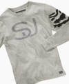 Pitch perfect for the little guy with bold style. Sean John's long-sleeved basic will soon be his favorite graphic tee.