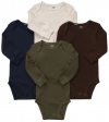 Carter's 4-Pack Long Sleeve Bodysuits - Solid - 6M