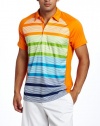 Puma Golf Men's Tech Raglan Stripe Polo Tee