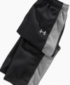 Your little athlete will feel cozy and look cool in these Under Armour track pants.