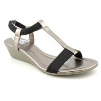 Alfani Voyage Wedges Ankle Open Toe Wedge Sandals Shoes Gray Womens