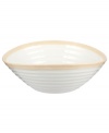 Distinctly ribbed Sophie Conran dinnerware sets your table with the charm of traditional hand-thrown pottery, but the durability of contemporary Portmeirion porcelain. Mix the banded Carnivale cereal bowl with solid biscuit pieces.